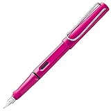 LAMY 1223774 safari Füllhalter 13 – Moderner Füller in der Farbe Pink mit ergonomischem Griff und zeitlosem Design – Federstärke M