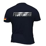 Rescue Point Feuerwehr Herren Kurzarm T-Shirt KF12DE (M)