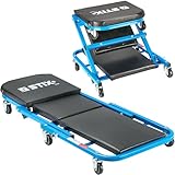 Stix 2in1 Werkstatt Rollbrett LWS-36 - Montagerollbrett - Werkstatthocker bis 150kg - Rollliege - Werkstattliege - Werkstattrollbrett - Werkstatt-Liegewag