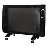 Syntrox Schwarze 2400W Infrarotheizung Glimpa | Wärmewellenheizung | Infrarotheizer, Effiziente Raumwärme, Überhitzungsschutz, Schnelle Wärmeverteilung, Spritzw