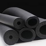 Rohrisoliermaterial, Elastomerrohrisolierung, Außenrohr- Frostschutzisolierung Rohrschaumrohre, Schwarz (Color : A30mm, Size : 32mm)