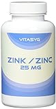Vitasyg Zink 25mg - 365 Tabletten - Zink Gluconat- 12 Monatsversorgung - nur eine Tablette täglich, 1er Pack (1 x 183 g)
