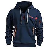 Generisch Herren Hoodie Pullover mit Kapuze Sweatshirt Kapuzenpullover für Männer Kapuzenpulli Casual Sweatshirt Hip Hop Outdoor Kapuzenpullover Personalisierte Hoodie Gedruckt Kapuzenp