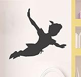 Wandaufkleber Peter Pan Schatten Wandabziehbild abnehmbarer Vinylaufkleber Wandbild Fenster Kinder Kinder Kuns Sticker Aufkleber fürs Kinderzimmer