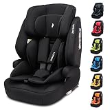 Osann Jazzi Isofix – Der sichere Kindersitz ab 1 Jahr (76–150 cm), mitwachsend mit Isofix & Top-Tether, Schutz & Geborgenheit auf jeder Fahrt - Black