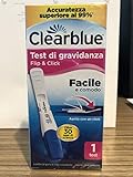 Clearblue Flip & Click Test Di Gravidanza Rilevazione Rapida Tascabile, 1 Pezzo