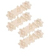 PEPLAYTAL 4 Stück Westliches Tischset runde Tischsets gefälscht Teppich künstlich Ort dekoratives Platzdeckchen hitzebeständige Tischunterlage Abendessen Zubehör zarte Tischmatte PVC G