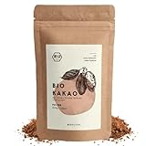 BIONUTRA® Kakao Pulver Bio 1000 g, stark entölt (11% Fett), Bio Kakaopulver ohne Zucker, gemahlen aus Criollo Bohnen
