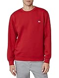 Chaps Herren Sweatshirt - Klassische Passform Fleece Rundhalsausschnitt Pullover Sweatshirt für Herren (S-2XL), Chaps Rot, X-Large