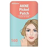 AUSLKA Akne Pickel Patch (160 Patches), Akne Pflaster, Pickel Patch Hydrocolloid, Pimple Pickel pflaster