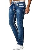 OneRedox Herren Jeans Denim Slim Fit Used Design Modell 5170 30