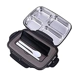 Cabilock 304 Abteil Besteck mikrowellengeeignet wiederverwendbar bento-box bento boxen Insulated lunch box Leak proof lunch box Portable lunch box suppenbehälter onigiri box lunch-box