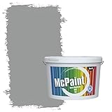 McPaint Bunte Wandfarbe matt für Innen Delphingrau 5 Liter - Weitere Graue Farbtöne Erhältlich - Weitere Größen Verfügbar
