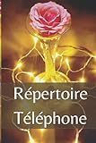 Répertoire Téléphonique: REP52-69-FR-038 Carnet de contacts, 52 Pages (2 pages par lettres) | A à Z | Téléphones Fixes et Mobiles | Format (15.24 x 22.86 cm)