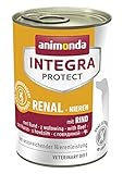 animonda Integra Protect Diät Hundefutter, Nassfutter bei chronischer Niereninsuffizienz, mit Rind, 6 x 400 g