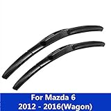 LYSHUI Autoscheibenwischerblätter Scheibenwischer, für Mazda 6 2002-2016