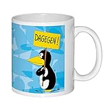 Uli Stein Pinguin Tasse - Dagegen - Geschenkidee