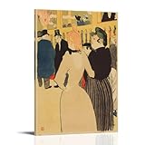 Henri De Toulouse-Lautrec Meisterwerke (At The Moulin Rouge La Goulue und ihre Schwester), Innen-Upgrades, Poster, Kunstwerke, Bild, Druck, Wandkunst, Gemälde, Leinwanddekoration, Heimdekor, 50 x 75