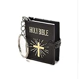 Heilige Bibel in schwarz als Schlüsselanhänger | Jesus | Gott | Heilig | Buch | Gebote | Geschenk | Damen | Herren | Frauen | Männer | Kinder | Glaube | Religion
