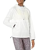 Amazon Essentials Pullover Packable Windbreaker Sweatshirt, Weiß, M