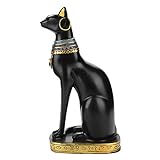Camidy Ägyptische Katzen-Statue Figur, Haushalt, Raum, Regal, Ornament, Schreibtisch, Basteln, Geschenke für Zimmer, Büro, Heimdekoration