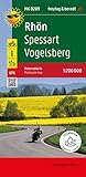 Rhön - Spessart - Vogelsberg, Motorradkarte 1:200.000, freytag & berndt: Toureninfos, GPX Tracks, wasserfest und reißfest (Motorradkarte: MK)