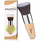 lampox Kabuki Pinsel Kosmetikpinsel Make Up Pinsel Puderpinsel mit Bambusgriff