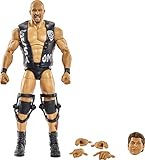 WWE HJF08 - „Stone Cold“ Steve Austin WrestleMania Actionfigur mit Einzugsweste und Bauteilen zum Zusammenstecken der Vince McMahon Figur, ca. 15 cm, beweglich, zum Sammeln für WWE-Fans ab 8 J