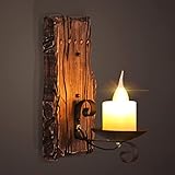 Vintage Holz Wandleuchte E14 Innen Kerzen Wandlampe Holz Eisen Lampenschirm Marmor Wandbeleuchtung Schwarz Retro Rustikal Deko Wand Lampe Für Treppen Flur Aisle Loft Bar Cafe W