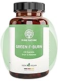 Pure Nature GREEN F-Burn mit Guarana, Grün- & Matatee I 100 stark dosierte Kapseln für den Stoffwechsel* I Für Frauen & Männer I Vegan
