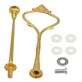 Crown Fitting Plate Tier Handle 2 Cake Holder Stand Hardware Cupcake Kitchen, Dining & Bar Küche Organizer Wand (Gold, One Size)