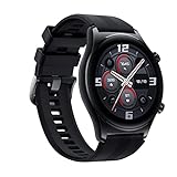 Honor Watch GS 3, SmartWatch mit 1,43' AMOLED Touchscreen, Fitness Watch mit Herzfrequenzmesser, Schlaf- und Blutsauerstoff-Überwachung für Android, GPS für Android IOS (Black)