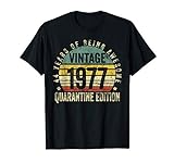 44th Birthday Retro Limited Edition 1977 Quarantine Birthday T-Shirt