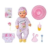 BABY born Little Girl 36cm - 831960 - Puppe mit Strampler und Mütze - 7 Accessoires - Für Kleinkinder ab 3 Jahren