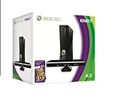 Xbox 360 - Konsole Slim 4 GB inkl. Kinect Sensor + Kinect Adventures, schwarz-matt