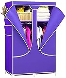 WECDS Kombinations-Kleiderschrank, einfacher Vliesstoff, staubdicht, Aufbewahrungsschrank, Kleiderschrank, faltbarer Kleiderschrank, Schrankmöbel.
