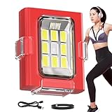 Xasbseulk Stirnlampe für den Außenbereich, wiederaufladbar, 3 mAh, tragbares Arbeitslicht, Hut-Clip-Stirnlampe, wasserdichte Stirnlampe für Angeln, Camping, Wandern, Reisen, Bergsteigen, R