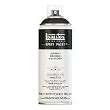 Liquitex Professional Spray Paint - Acrylfarbe, Farbspray auf Wasserbasis, lichtecht, 400 ml - Karbonschwarz