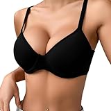RUITOTP Damen Damen Baumwoll BH Ohne Bügel doppellagiger Softcup BH Bra weich bequem unsichtbar nahtlos Pushup BH Damen Damen Nahtlos BH ohne Bügel Push Up Weicher Bustier Komfort Sport B