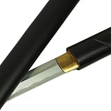 Zatoichi Katana schwarz mit Klinge aus 1045 Carb