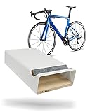 PARAX Fahrradhalter - Wandhalterung für Fahrrad - Indoor Fahrrad Aufbewahrung - Fahrrad Aufhängung aus Aluminium & Holz - Fahrradträger Birke - L