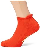 FALKE Unisex Socken Cool Kick Sneaker, Atmungsaktiv Schnelltrocknend, 1 Paar, Rot (Orange 8655), 46-48