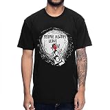 Round Neck Graphic One Tree Hill People Always Leave for Male Tee T Shirt Black Black S
