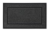 ASTRA Fussmatten - Sauberlauf - Schmutzfang - Outdoorfußmatte - Fussabtreter - Stufenteppiche geeignet - strapazierfähige Türmatte - 40 x 60 cm - grau