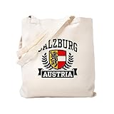 CafePress - Salzburg Österreich - Naturleinen Einkaufstasche Stofftasche Einkaufstasche