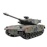 CHEMO RC Panzer Für Israel Merkava Taktisches Fahrzeug Militärpanzer Modell Mit Sound Kid Toys Outdoor und Indoor Stunt Fahrzeug Modell (Farbe : Grün)