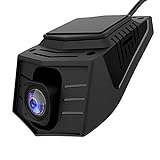 AWESAFE Dashcam 1080P HD Autokamera DVR Rekorder mit 140-Winkel für Android Autoradio, unterstützt Loop-Aufnahme G-Sensor, Frontkamera mit USB-Anschluss