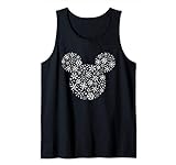 Disney Mickey Mouse Icon Holiday White Snowflakes Tank Top