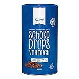 Xucker Schoko Drops Vollmilch Schokolade - Zuckerreduzierte Schokolade mit Xylit Zuckerersatz I Xucker Chocolate Drops als Süßungsmittel zum Backen (min. 42% Kakaoanteil / 750g)
