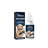 ELFINDEA 10 ml Katarakt-Tropfen für Haustiere | Fortschrittliche Lanosterol-Lösung für therapeutische Augenschmiertropfen für Hunde und Katzen verbessern die Sehschärfe von Tieren